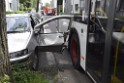 VU KVB Bus gegen PKW Tuer Koeln Kalk Buchforststr P08